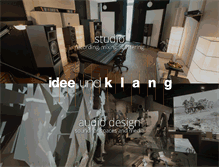 Tablet Screenshot of ideeundklang.com
